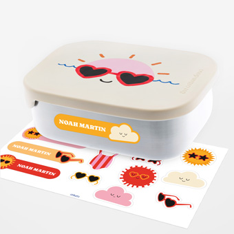 Personalised Club Soleil stainless steel lunch box