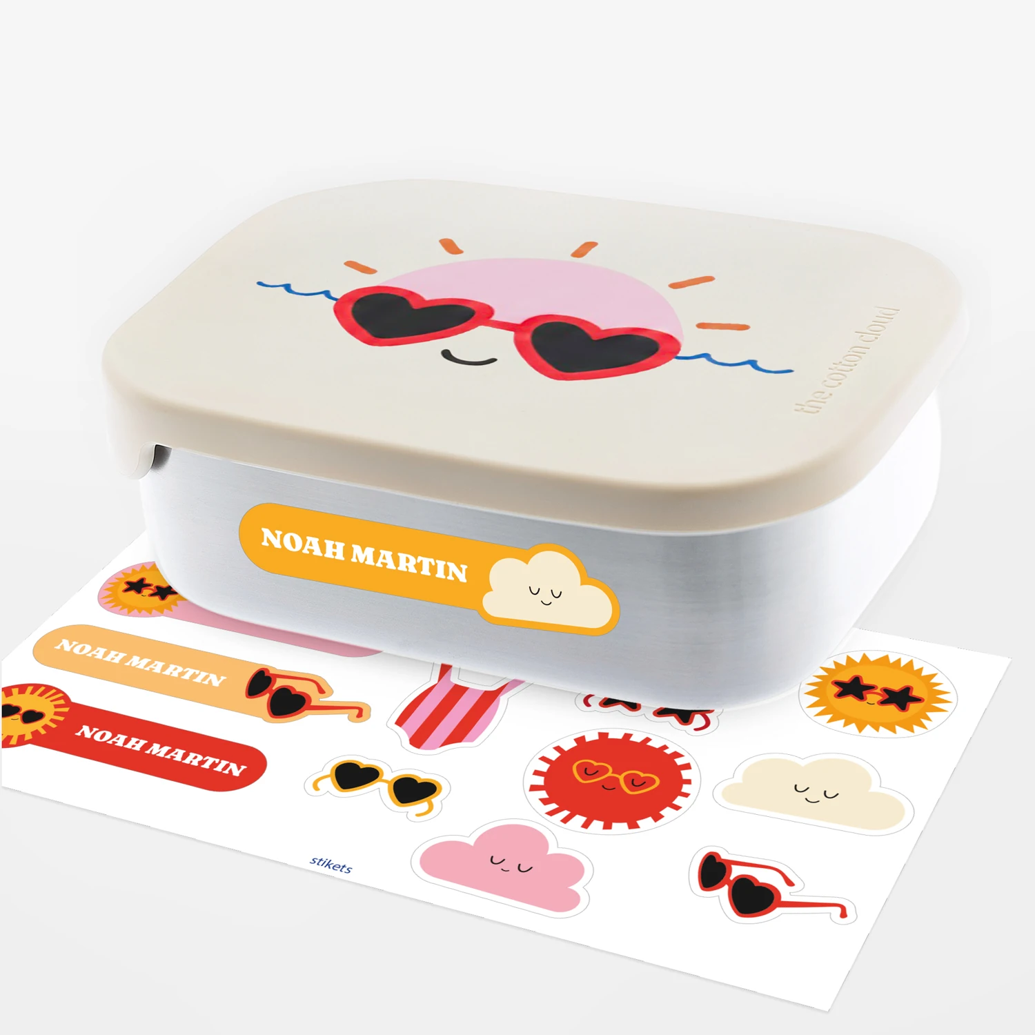 Personalised Club Soleil stainless steel lunch box