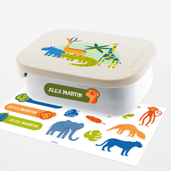 Personalised Croc Rock stainless steel lunch box