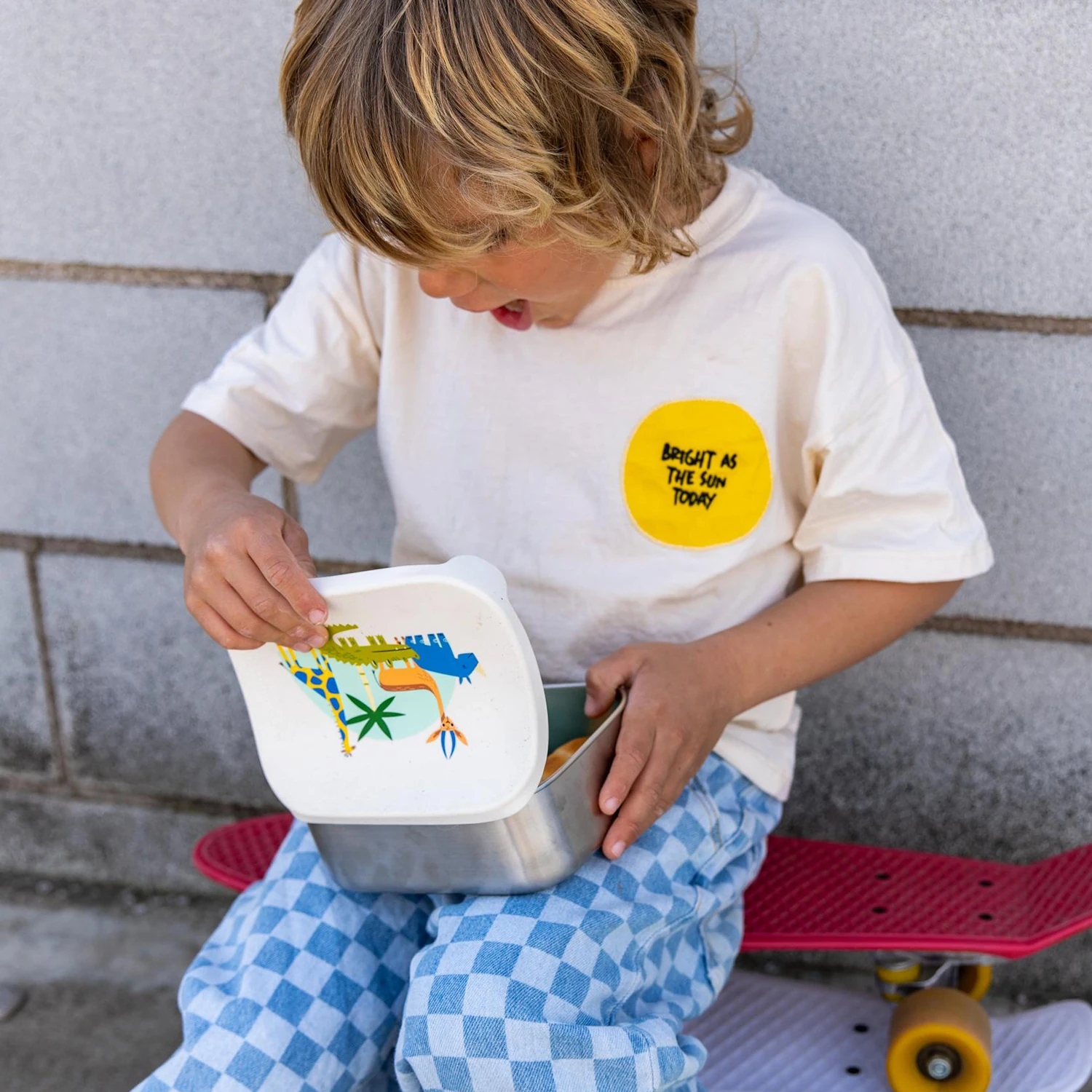 Personalised Croc Rock stainless steel lunch box