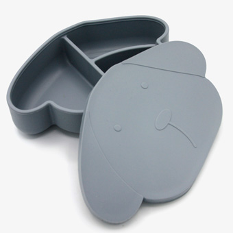 Milo Grey Cotton Cloud silicone lunch box