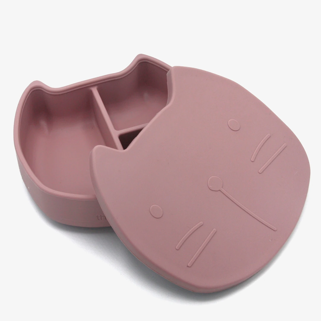Personalised Pippa Mauve Cotton Cloud silicone lunch box