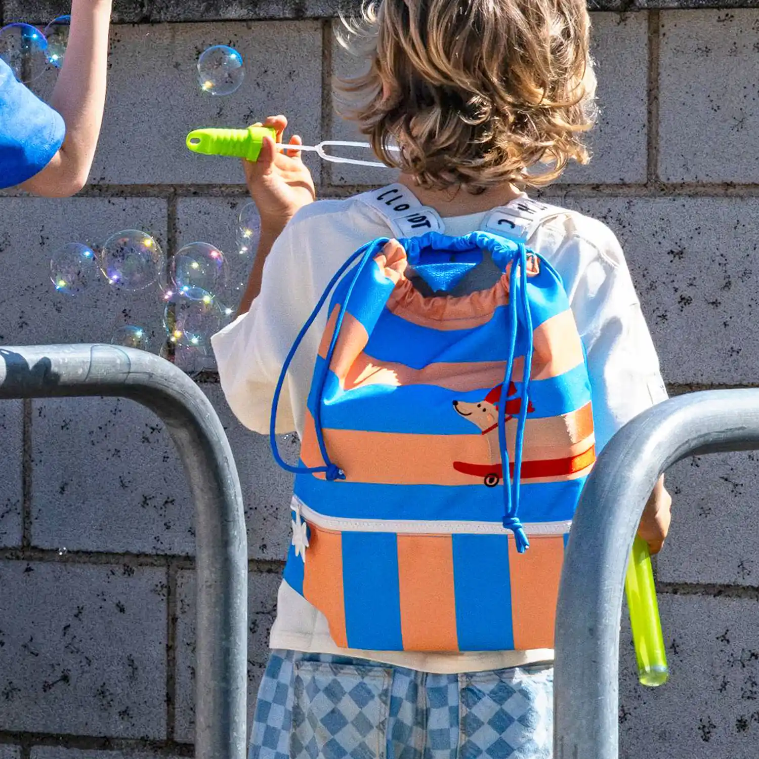 Mochila saco infantil Cotton Club Woof Gang personalizable Mochila saco infantil Cotton Club Woof Gang personalizable