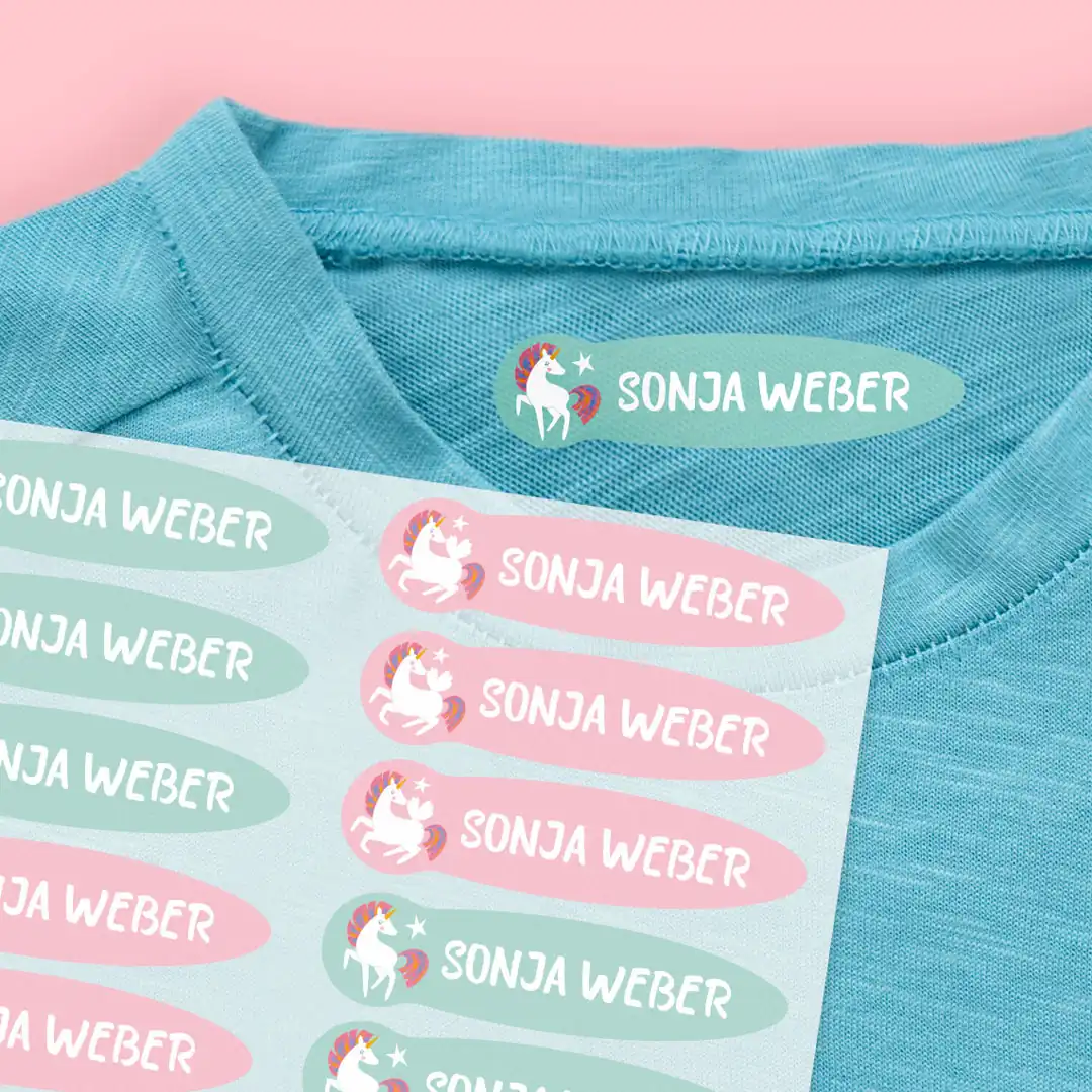 Kleine thematische Bügeletiketten Kleine thematische Bügeletiketten