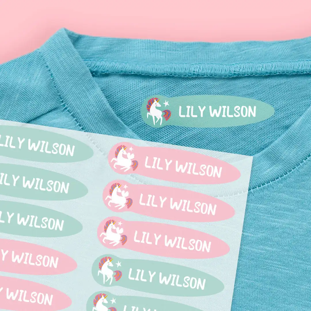 Small thematic Iron-On Labels