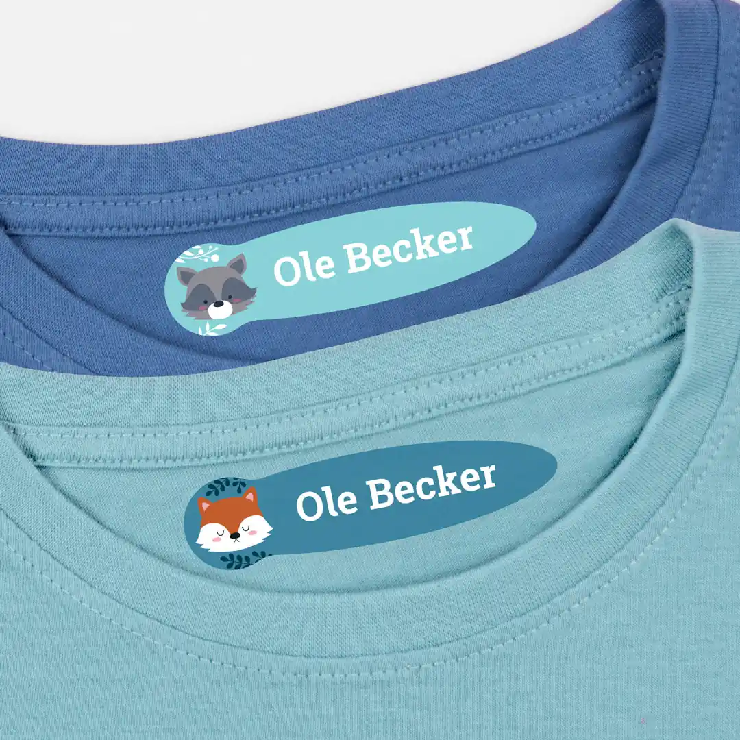 Kleine thematische Bügeletiketten Kleine thematische Bügeletiketten