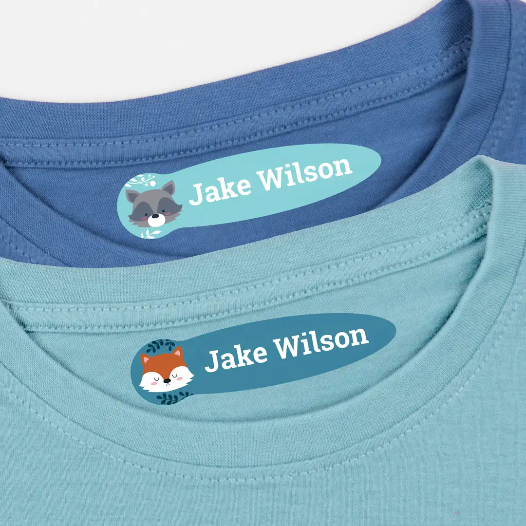 Small thematic Iron-On Labels