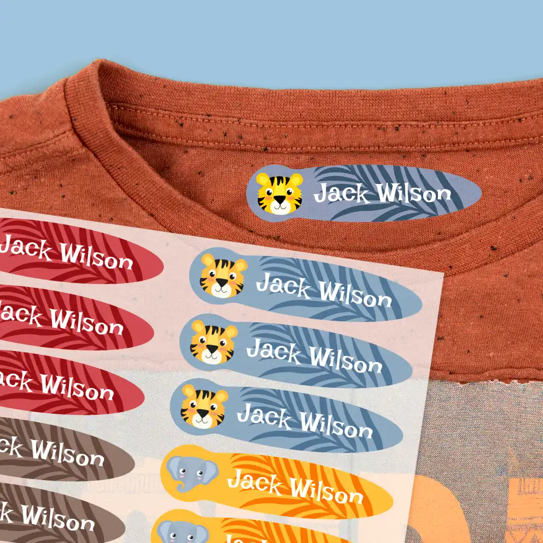Small thematic Iron-On Labels