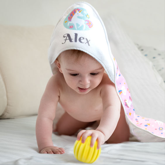 Toalha de banho com capuz infantil, personalizada e temática