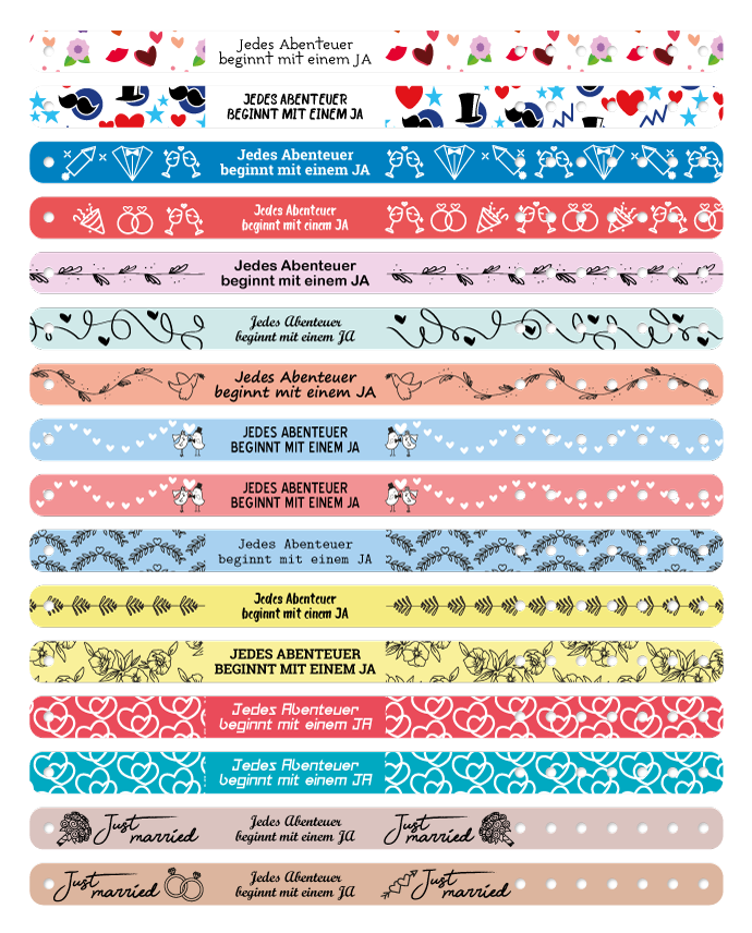 Armbänder für Hochzeiten