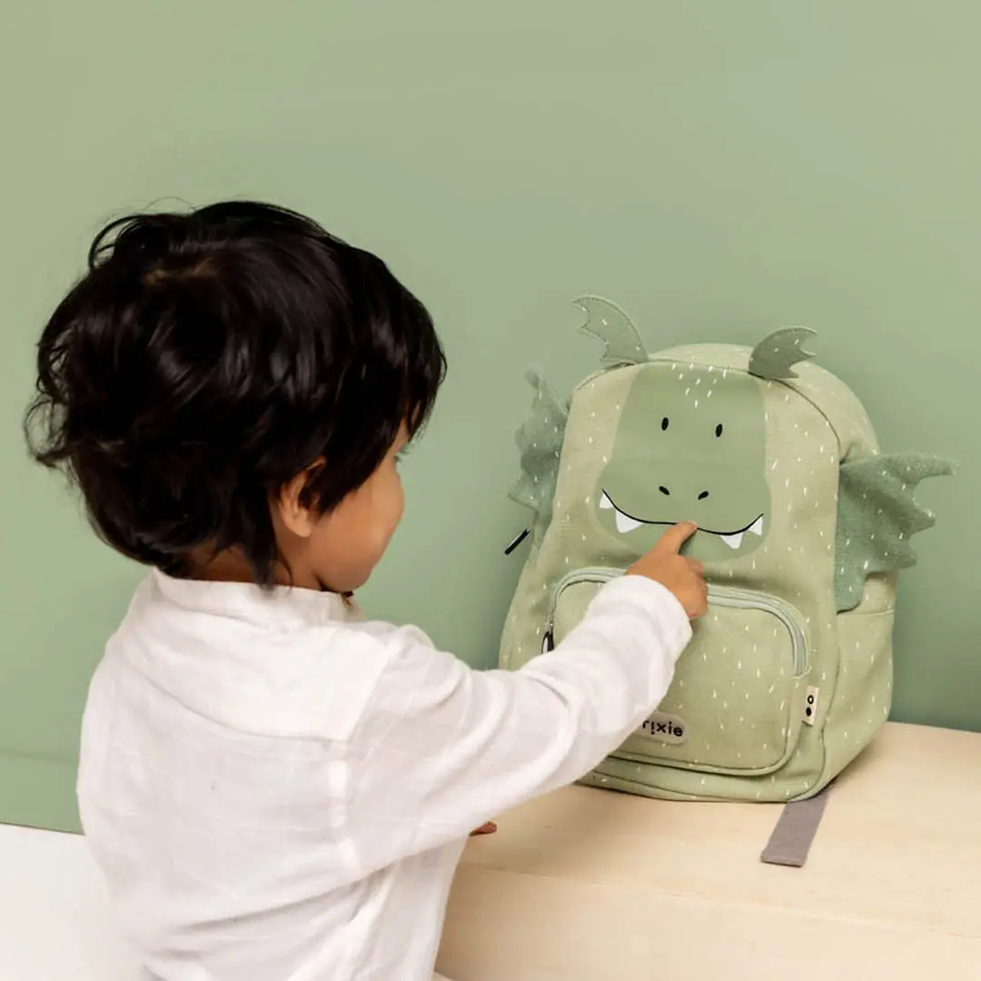 Grand sac à dos Trixie maternelle Mr. Dragon personnalisée