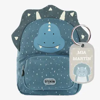 Mochila grande Sr. Triceratops Trixie personalizável