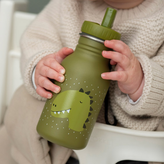 Personalisierbare Flasche Mr. Dino Trixie für Kinder