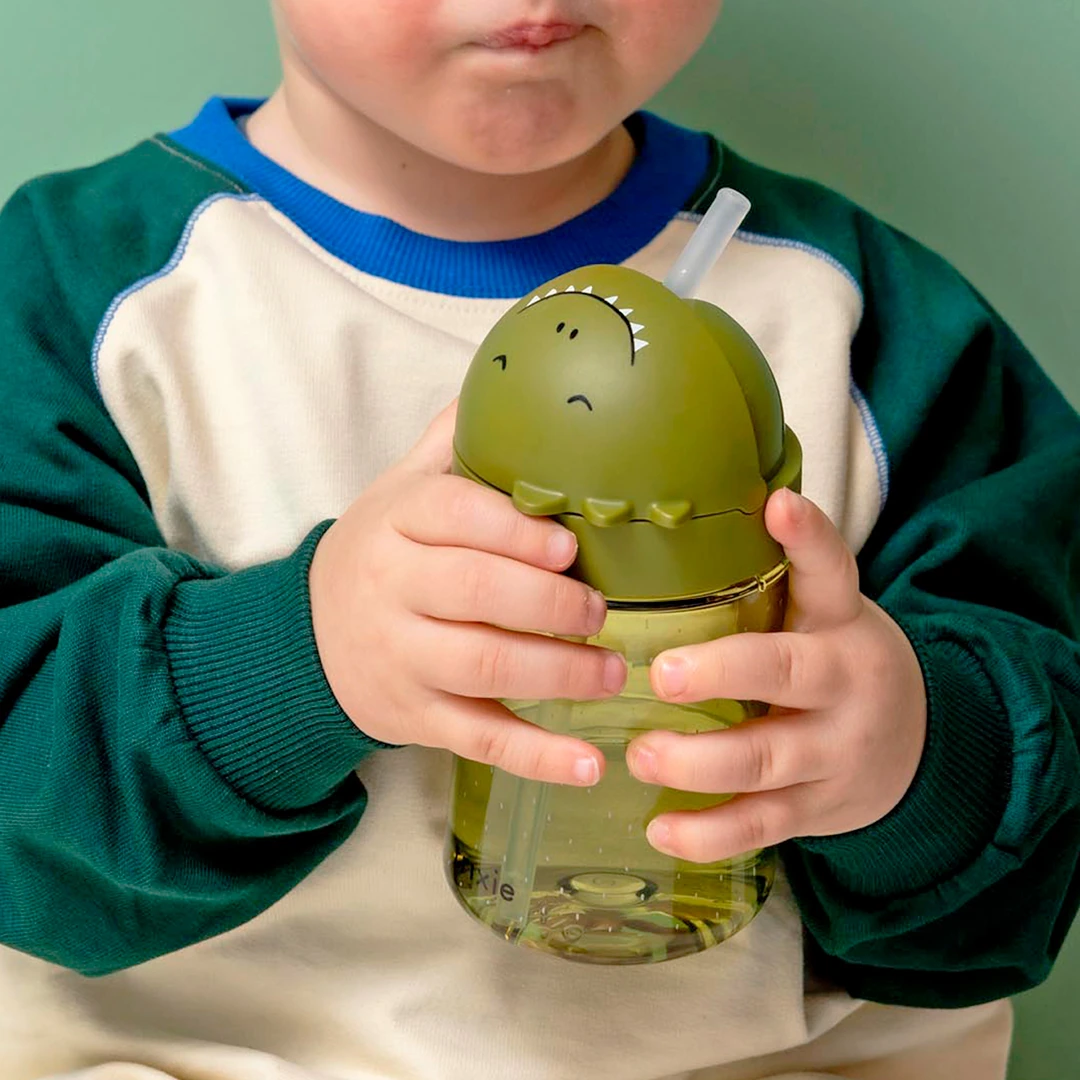 Trixie Mr Dino Straw Cup 300ml Trixie Mr Dino Straw Cup 300ml