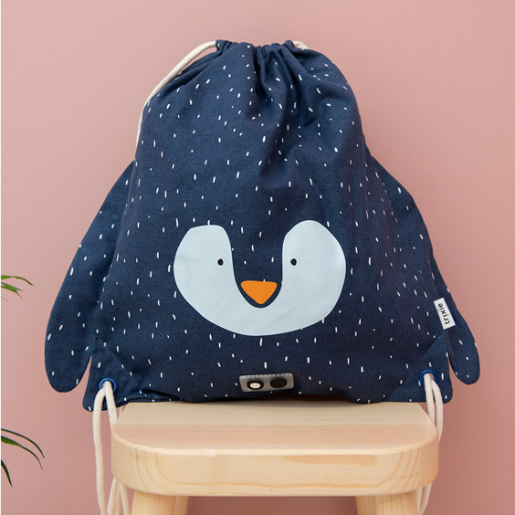 Mochila saco personalizable Mr. Penguin Trixie
