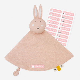 Doudous para bebés personalizáveis Mrs. Rabbit Trixie