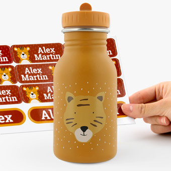 Botella Mr. Tiger Trixie personalizable para niños