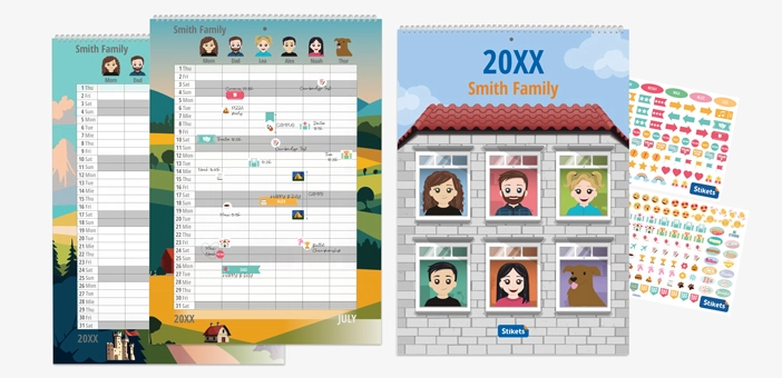 Twinie® Family  Planner Calendar