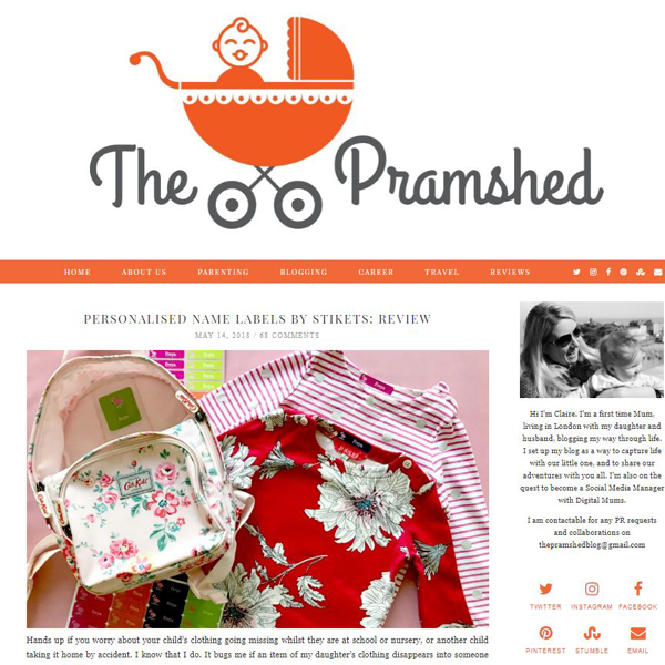 Personalised name labels ...