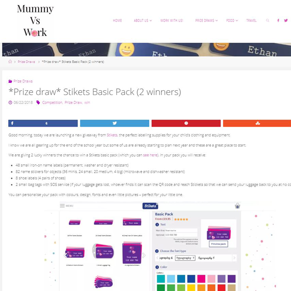 *prize draw* Stikets Basic ...