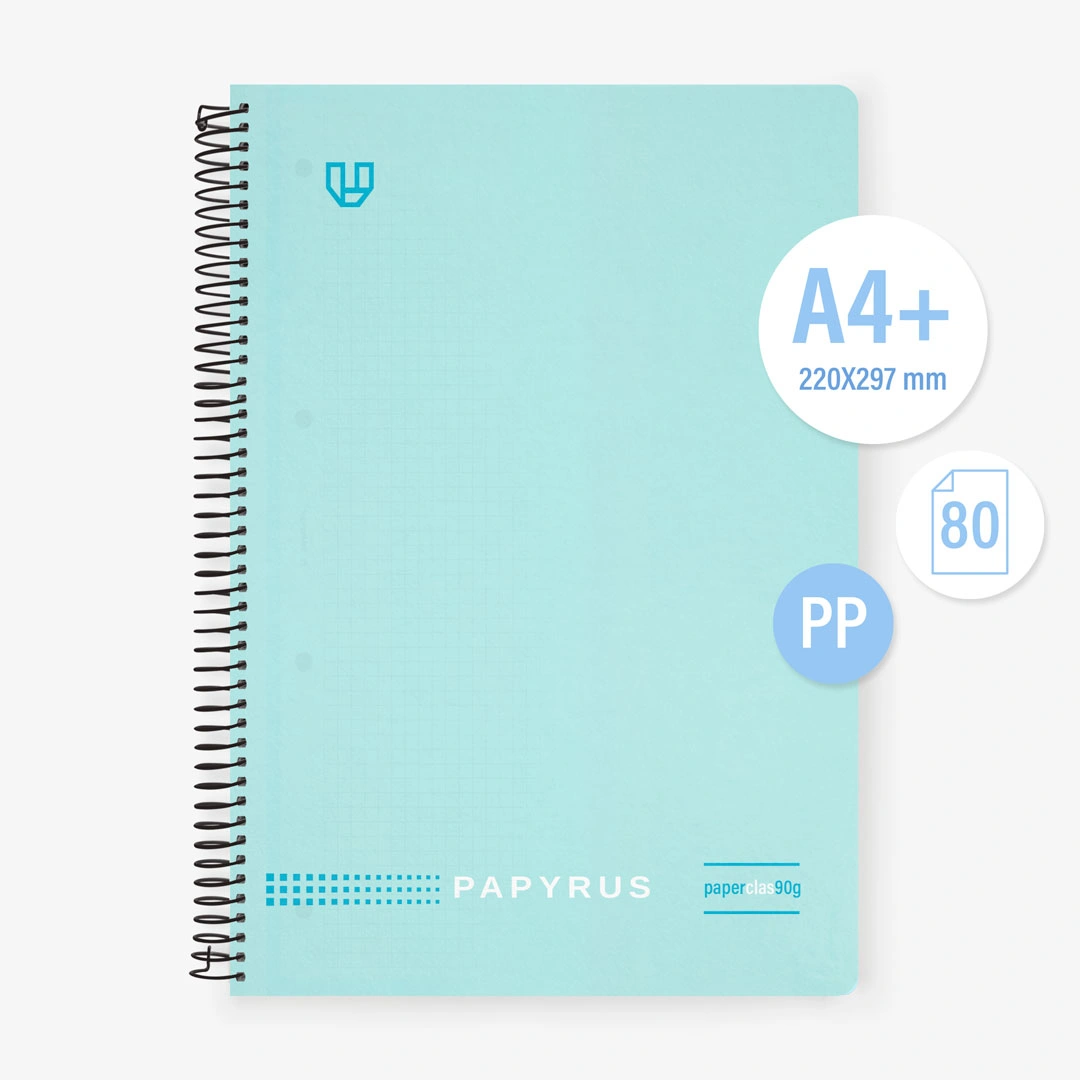 Cuaderno A4 Papyrus con tapa extradura