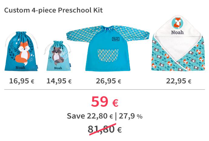 Custom 4-piece Preschool Kit Custom 4-piece Preschool Kit