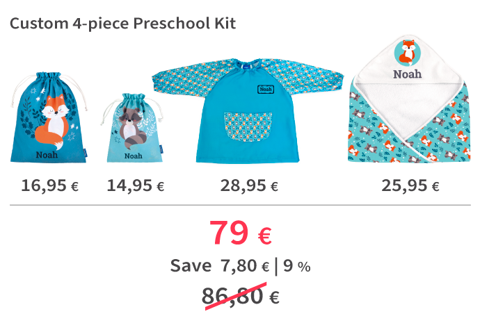 Custom 4-piece Preschool Kit Custom 4-piece Preschool Kit