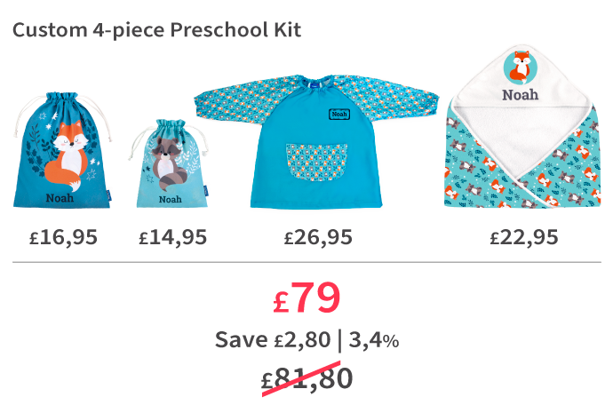 Custom 4-piece Preschool Kit Custom 4-piece Preschool Kit