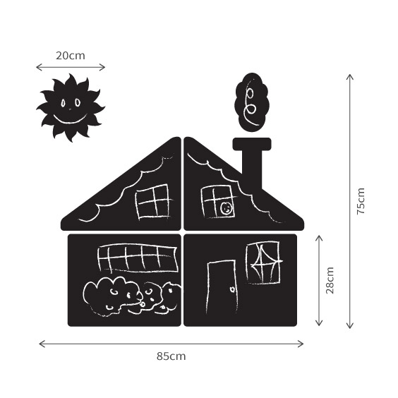 House slate vinyl with marker