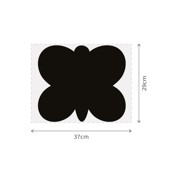 Butterfly chalkboard vinyl with marker