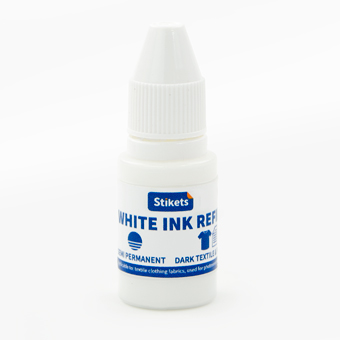 Biely atrament pre personalizovanú detskú pečiatku od Stikets