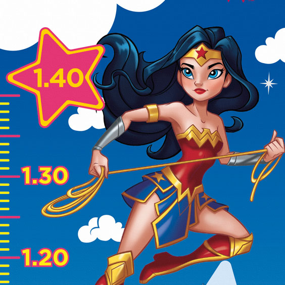 Personalizowana miarka wzrostu Wonder Woman