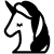 BW_unicorn_head